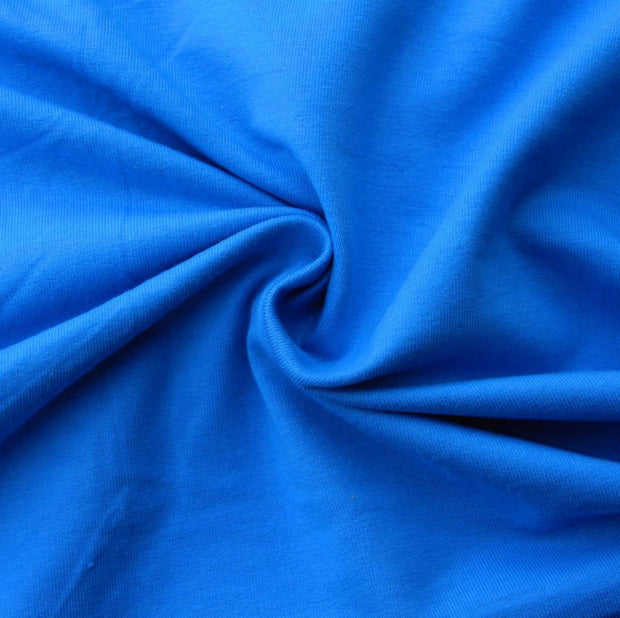 Turquoise Blue Cotton Lycra French Terry Fabric