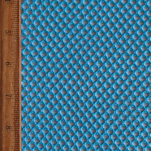 Turquoise Diamond Nylon Spandex Mesh Fabric