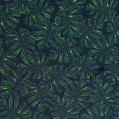 Twilight Monstera Nylon Spandex Swimsuit Fabric