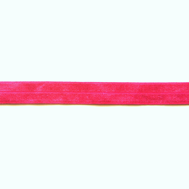 Ultra Pink Fold Over Elastic Trim