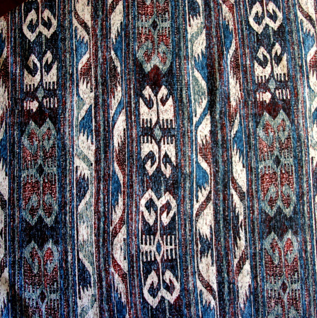 Vertical Tribal Stripe Nylon Spandex Swimsuit Fabric - 16" Remnant