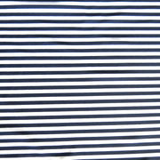 Navy and White 1/4 inch Stripe Nylon Spandex Swimsuit Fabric