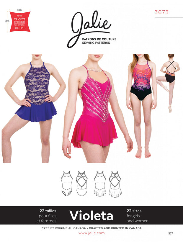 Back Ribbon Knit Leotard