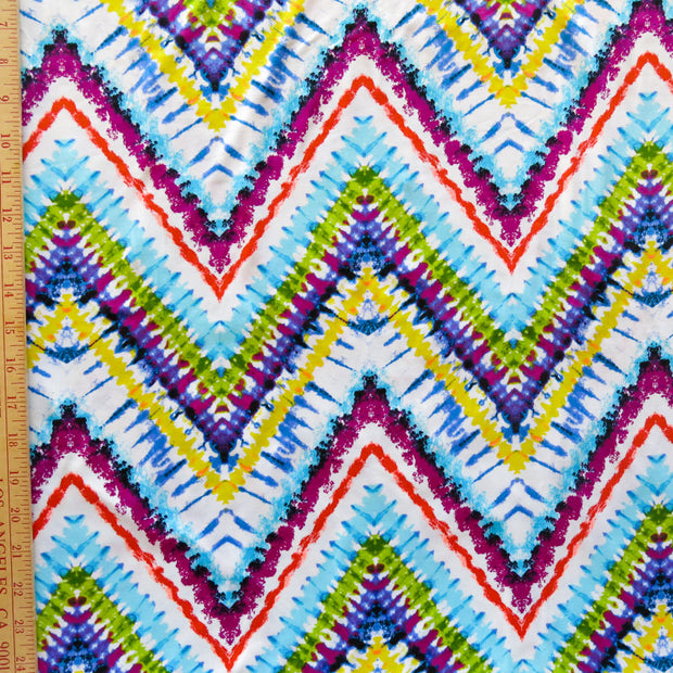 Vivid Zig Zags Nylon Spandex Swimsuit Fabric