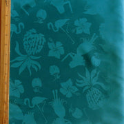 Water Change Teal Hawaiian Microfiber Boardshort Fabric