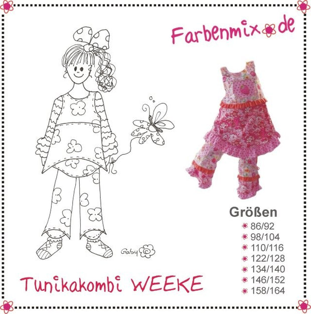 Weeke Tunic and Trouser Sewing Pattern by Farbenmix