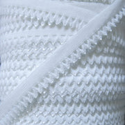 White 1/2" Picot Decorative Elastic Trim