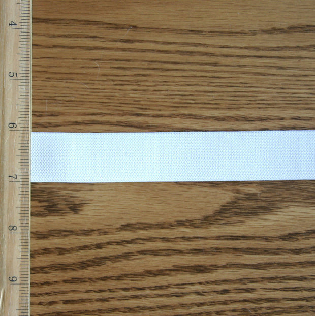 White 1" Swimsuit Elastic