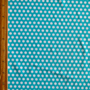 White Aspirin Polka Dots on Laribe Nylon Spandex Swimsuit Fabric