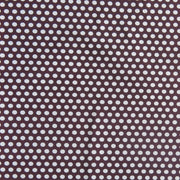 White Aspirin Polka Dots on Cherry Wine Nylon Spandex Swimsuit Fabric