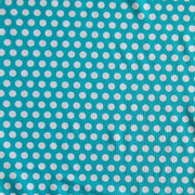 White Aspirin Polka Dots on Laribe Nylon Spandex Swimsuit Fabric