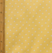 Tiny White Diamonds on Sunglow Yellow Nylon Lycra Swimsuit Fabric