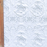 White Lace Look Nylon Spandex Swimsuit Fabric