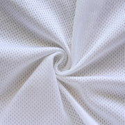White Dri-Fit Looped Back Nylon Lycra Mesh Fabric