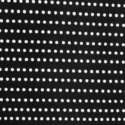 White Mini Dots on Black Swimsuit Fabric - 34" Remnant Piece