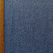 White Pebbles on Navy Nylon Spandex Swimsuit Fabric - 13" Remnant