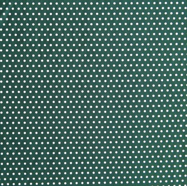 White Pindots on Hunter Nylon Spandex Swimsuit Fabric