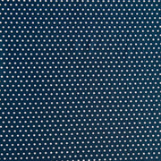 White Pindots on Navy Nylon Spandex Swimsuit Fabric