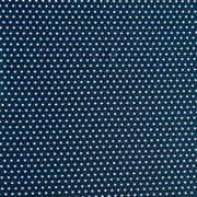 White Pindots on Navy Nylon Spandex Swimsuit Fabric