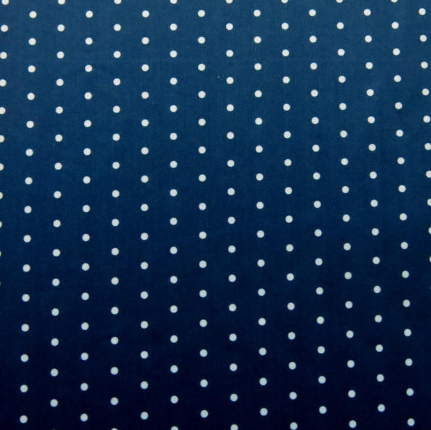 Pebble Dot Navy Poly Spandex Swimsuit Fabric