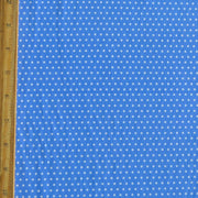 White Pindots on Periwinkle Blue Nylon Spandex Swimsuit Fabric