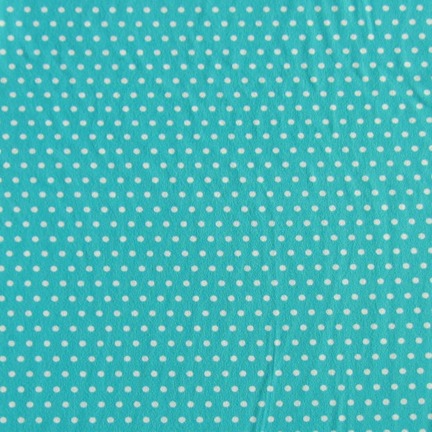 White Pindots on Laribe Nylon Spandex Swimsuit Fabric