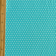 White Pindots on Laribe Nylon Spandex Swimsuit Fabric