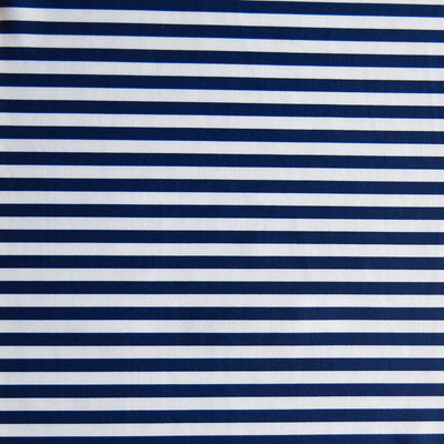 Harmony Blue and White 1/4" Stripe Nylon Spandex Swimsuit Fabric