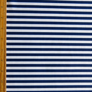 Harmony Blue and White 1/4" Stripe Nylon Spandex Swimsuit Fabric