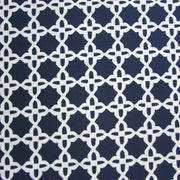 White Star Pattern on Dark Navy Nylon Lycra Swimsuit Fabric