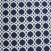 White Star Pattern on Dark Navy Nylon Lycra Swimsuit Fabric - 19" Remnant