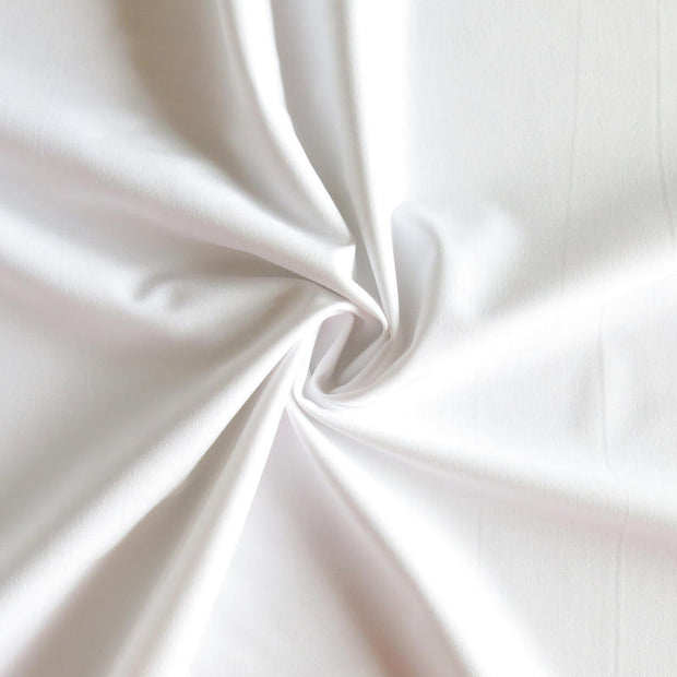 White Stretch Woven Fabric