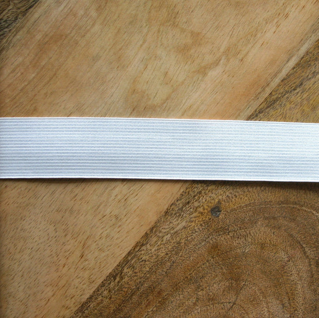 White 1.25" Swimsuit Elastic -  50 yards - RESERVED