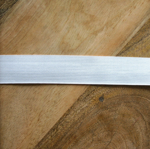 White 1.25" Swimsuit Elastic