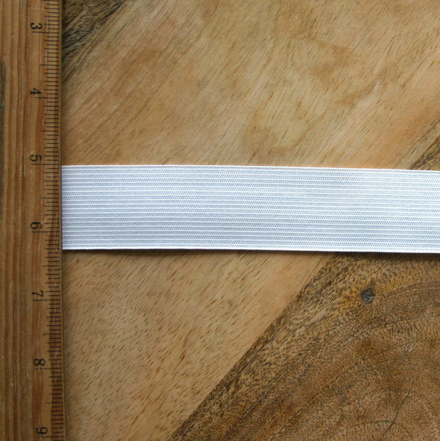 White 1.25" Swimsuit Elastic