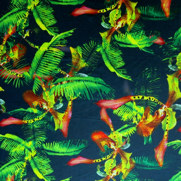 Wild Ferns Nylon Spandex Swimsuit Fabric