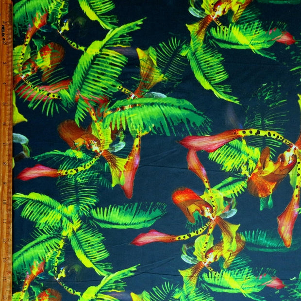 Wild Ferns Nylon Spandex Swimsuit Fabric