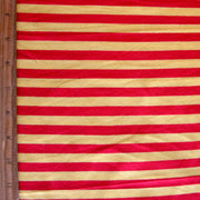 Yellow and Red 3/8" wide Stripe Cotton Lycra Knit Fabric