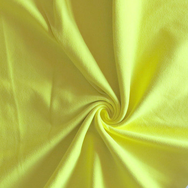 Yellow Cotton Heavy Rib Knit Fabric